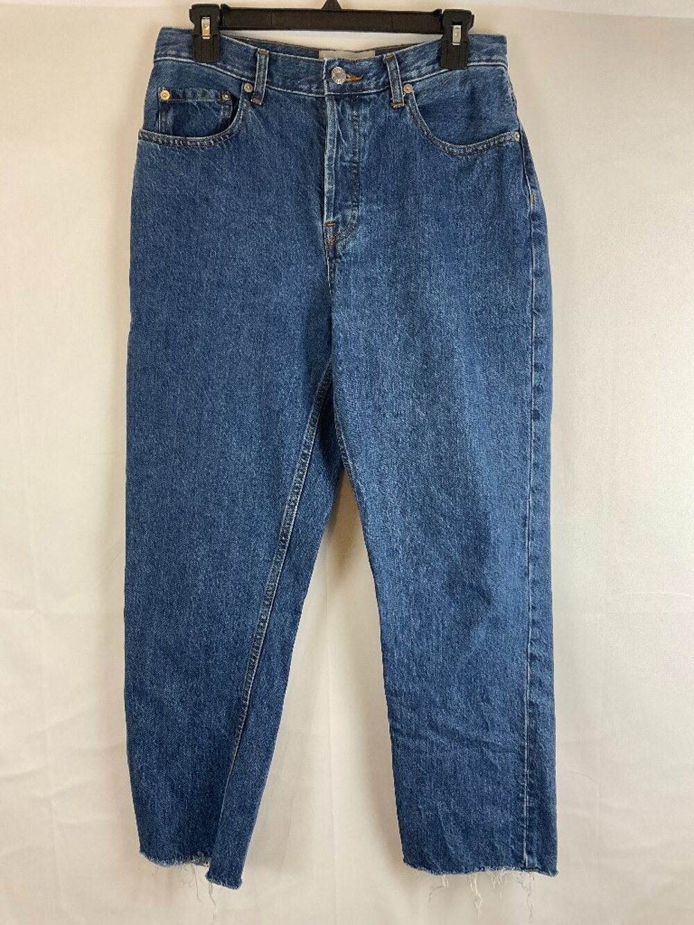 Everlane The 90's Cheeky Jean Blue 28 Ankle Button Fly Organic Cotton